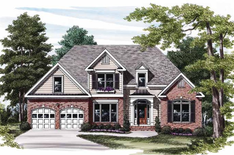 Traditional Style House Plan - 3 Beds 2.5 Baths 1896 Sq/Ft Plan #927-572