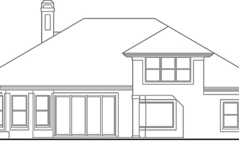 Dream House Plan - Exterior - Rear Elevation for Mediterranean House Plan #417-778 - 3 bed, 2 bath