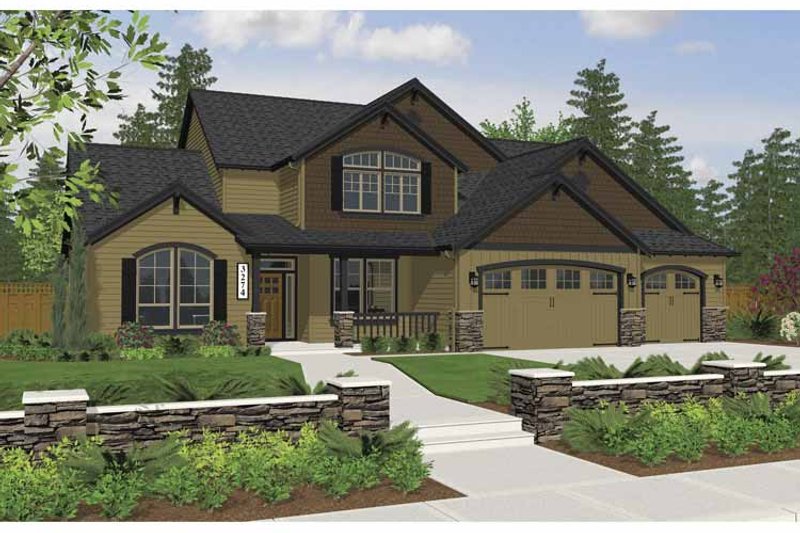 Dream House Plan - Exterior - Front Elevation 3 for Craftsman House Plan #943-7 - 3 bed, 2.5 bath