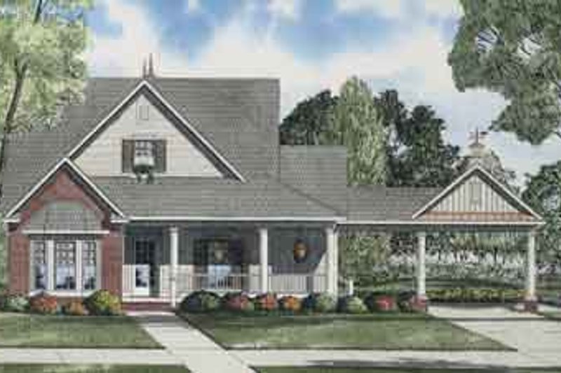 Home Plan - Southern Exterior - Front Elevation Plan #17-2111