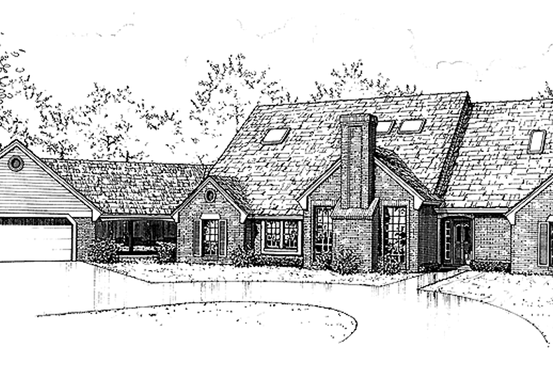 Dream House Plan - Ranch Exterior - Front Elevation Plan #310-1075