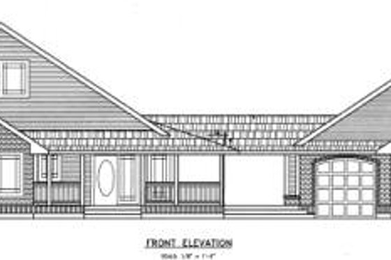 Exterior - Other Elevation for Traditional House Plan #60-290 - 3 bed, 2 bath