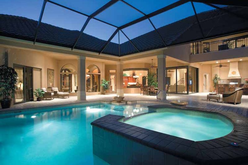 Dream House Plan - Exterior - Rear Elevation for Mediterranean House Plan #930-328 - 4 bed, 4.5 bath