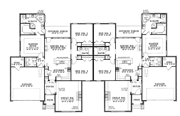 Dream House Plan - European Floor Plan - Main Floor Plan #17-2755