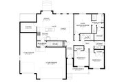 Craftsman Style House Plan - 3 Beds 2 Baths 1689 Sq/Ft Plan #1060-198 Floor 