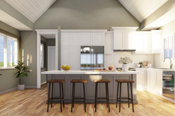 Interior - Kitchen for Craftsman House Plan #17-3432 - 1 bed, 1.5 bath