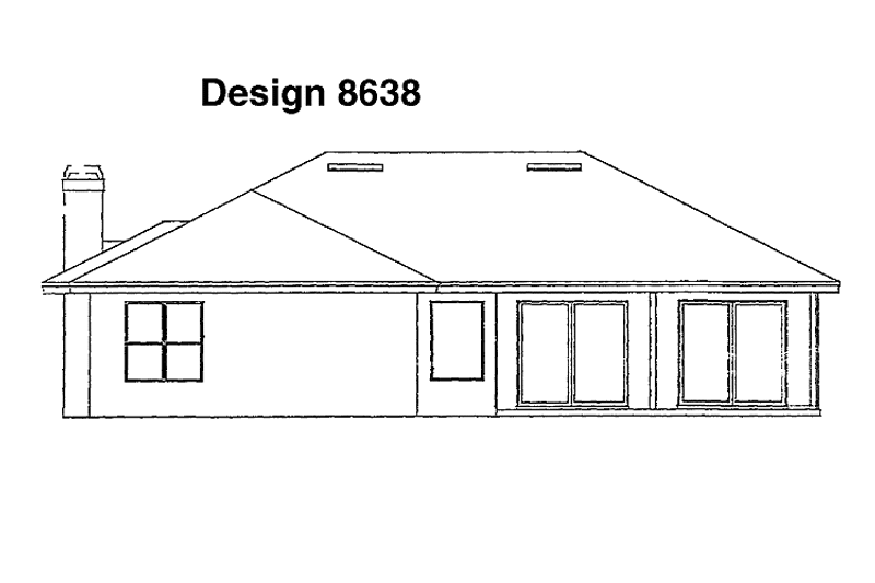 Dream House Plan - Exterior - Rear Elevation for Mediterranean House Plan #417-487 - 4 bed, 2 bath