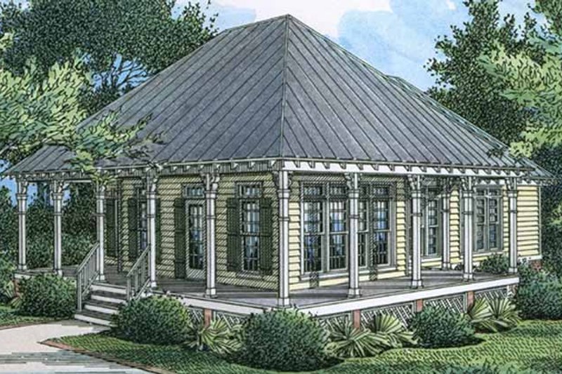 Home Plan - Country Exterior - Front Elevation Plan #45-533