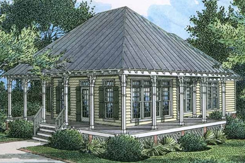 Architectural House Design - Country Exterior - Front Elevation Plan #45-533