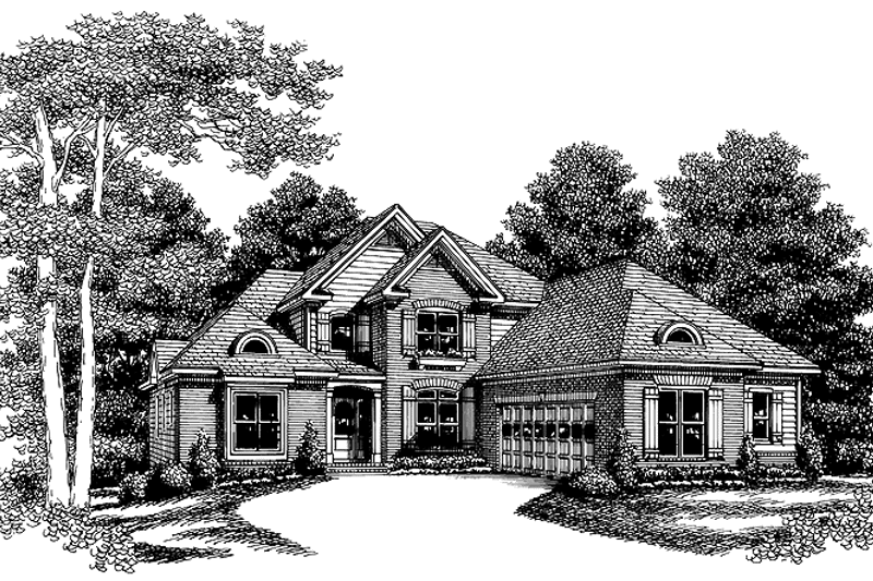Architectural House Design - Exterior - Front Elevation 3 for Traditional House Plan #927-583 - 4 bed, 3.5 bath