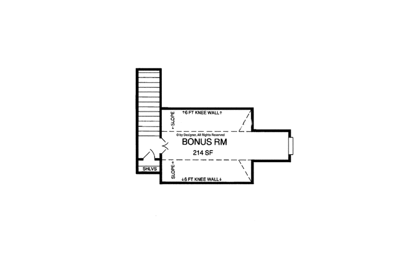 Home Plan - Floor Plan - Other Floor for Country House Plan #952-280 - 3 bed, 2 bath