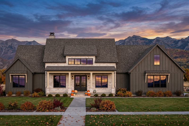Dream House Plan - Exterior - Front Elevation 3 for Farmhouse House Plan #1096-210 - 4 bed, 3 bath
