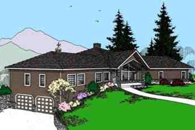 Home Plan - Modern Exterior - Front Elevation Plan #60-621
