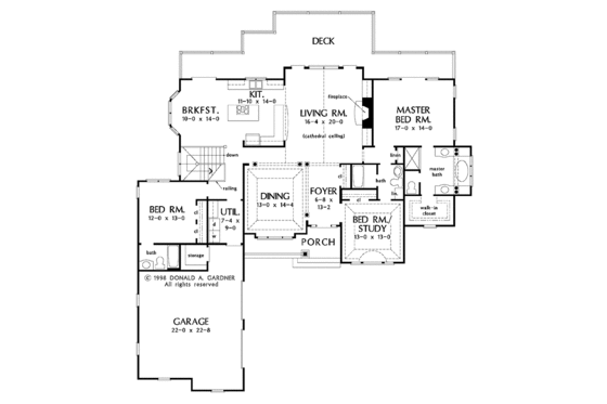 Floor Plan - Main Floor for Country House Plan #929-326 - 5 bed, 5.5 bath