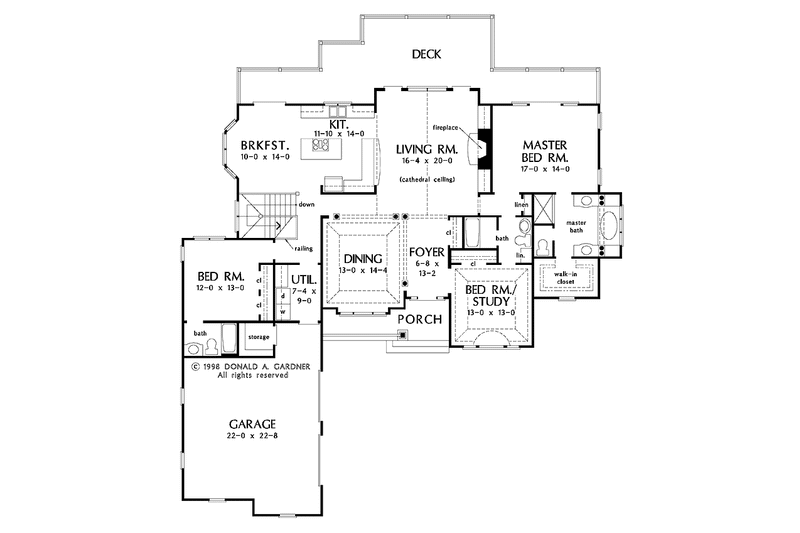 Home Plan - Floor Plan - Main Floor for Country House Plan #929-326 - 5 bed, 5.5 bath