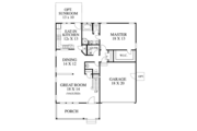 Traditional Style House Plan - 3 Beds 2.5 Baths 1799 Sq/Ft Plan #1053-41 Floor 
