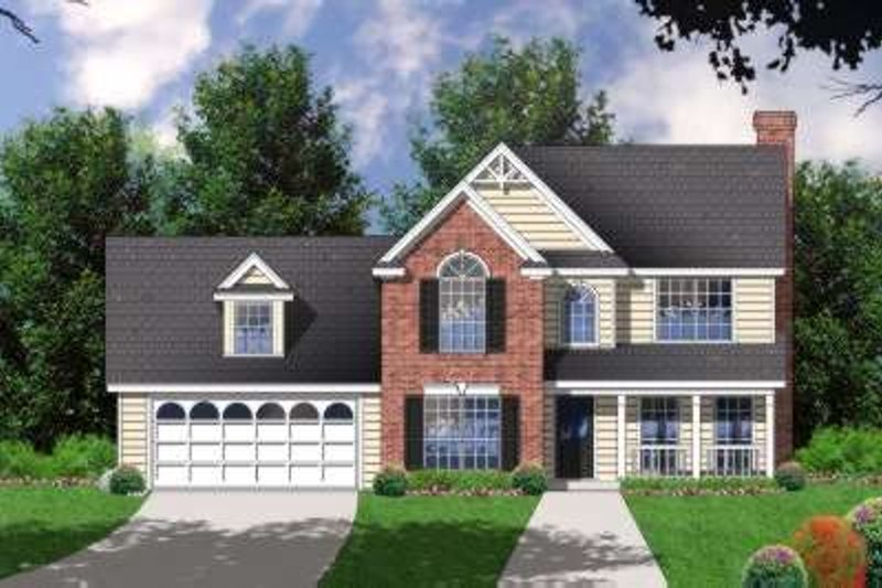 Home Plan - Traditional Exterior - Front Elevation Plan #40-172