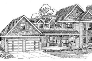 Traditional Exterior - Front Elevation Plan #47-270
