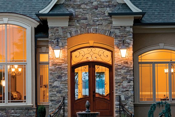 European Exterior - Front Elevation Plan #929-895