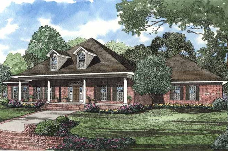 Dream House Plan - Country Exterior - Front Elevation Plan #17-2754