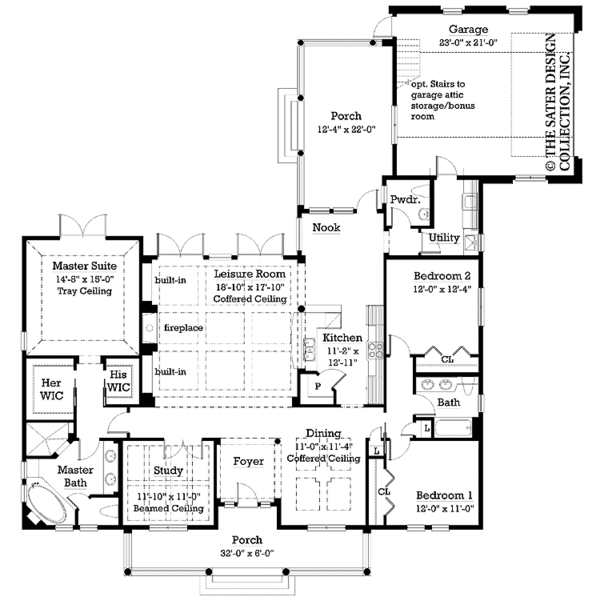 Home Plan - Country Floor Plan - Main Floor Plan #930-218