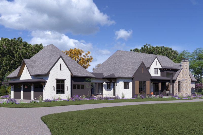 Home Plan - Exterior - Other Elevation 5 for Tudor House Plan #1069-37 - 2 bed, 2.5 bath