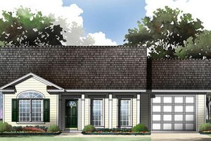 Architectural House Design - Ranch Exterior - Front Elevation Plan #21-167