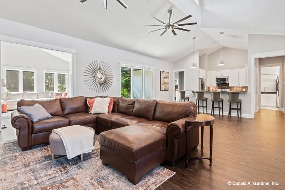 Interior - Family Room for Prairie House Plan #929-1001 - 3 bed, 2.5 bath