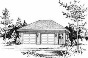 Traditional Exterior - Front Elevation Plan #22-452