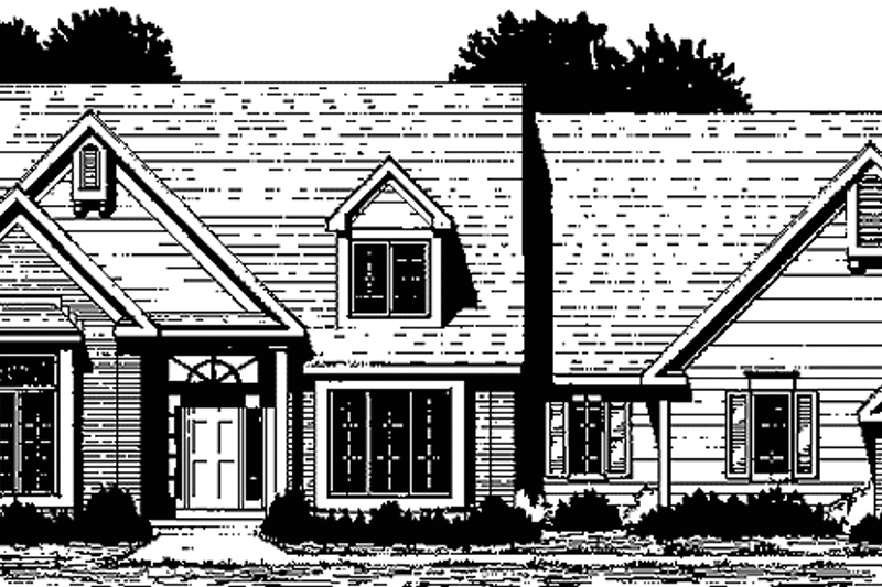 House Plan Design - Traditional Exterior - Front Elevation Plan #1001-130
