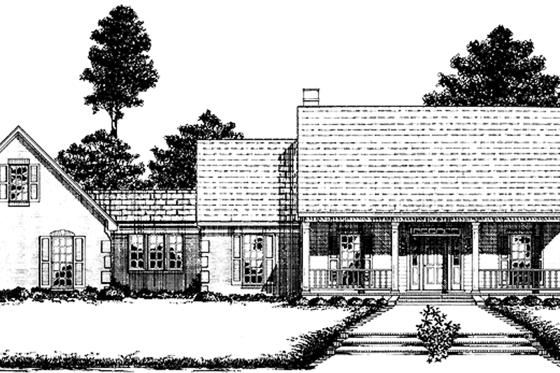 Dream House Plan - Country Exterior - Front Elevation Plan #36-601