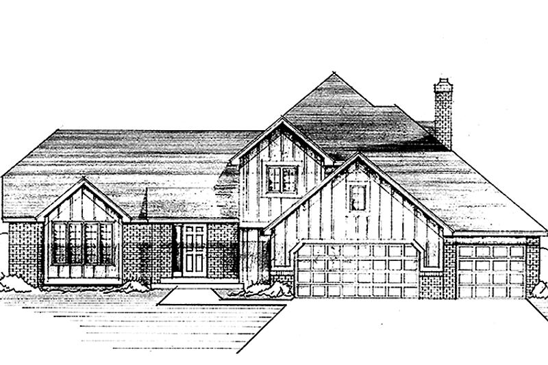 Home Plan - Exterior - Front Elevation 3 for Craftsman House Plan #51-819 - 3 bed, 3 bath