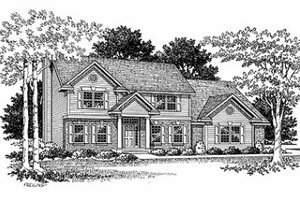 Traditional Exterior - Front Elevation Plan #70-399