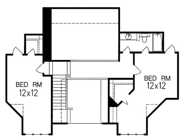 House Plan Design - Craftsman Floor Plan - Upper Floor Plan #15-355