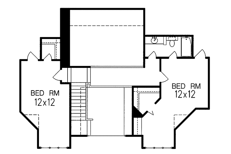 Home Plan - Floor Plan - Upper Floor for Craftsman House Plan #15-355 - 4 bed, 4 bath