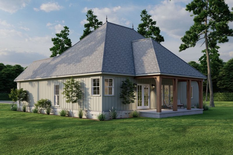 Architectural House Design - Exterior - Rear Elevation 3 for European House Plan #17-2483 - 3 bed, 2 bath
