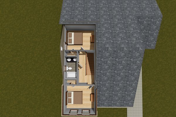 Cottage Floor Plan - Upper Floor Plan #513-2288