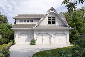 Craftsman Exterior - Front Elevation Plan #54-509