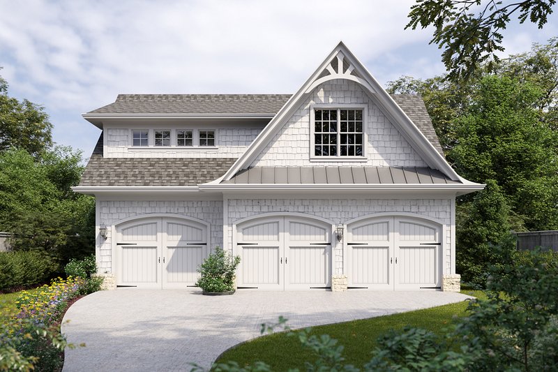 Dream House Plan - Craftsman Exterior - Front Elevation Plan #54-509