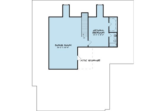 Floor Plan - Other Floor for Southern House Plan #17-2593 - 3 bed, 3 bath