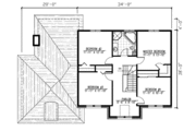 European Style House Plan - 4 Beds 1.5 Baths 1992 Sq/Ft Plan #138-244 