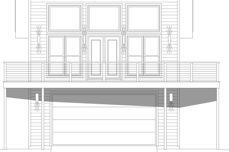 Dream House Plan - Exterior - Front Elevation 3 for Contemporary House Plan #932-749 - 1 bed, 1 bath
