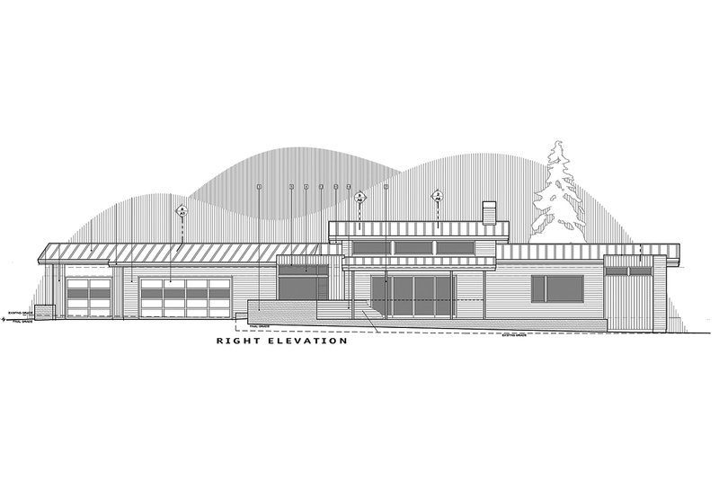 Architectural House Design - Right Side Elevation