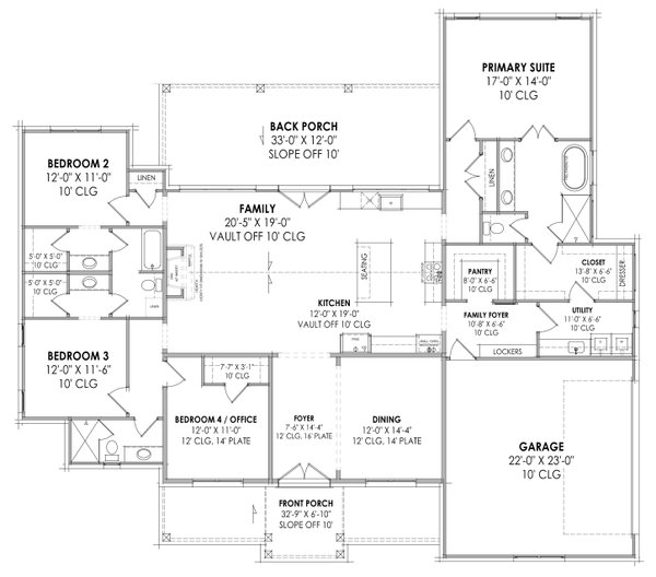 Farmhouse Floor Plan - Main Floor Plan #1096-75