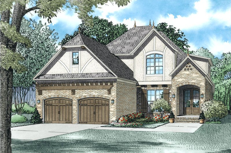 Architectural House Design - European Exterior - Front Elevation Plan #17-2613