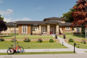 Architectural House Design - Exterior - Front Elevation for Ranch House Plan #1122-19 - 2 bed, 2 bath