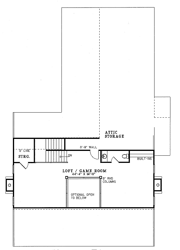 Dream House Plan - Traditional Floor Plan - Upper Floor Plan #17-223