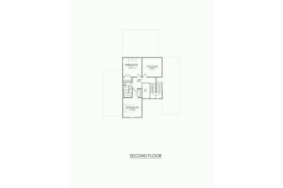 Floor Plan - Upper Floor for Farmhouse House Plan #1098-6 - 4 bed, 3 bath