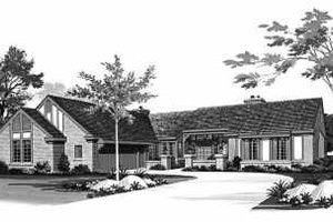 Ranch Exterior - Front Elevation Plan #72-366