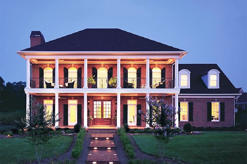 Dream House Plan - Colonial Exterior - Front Elevation Plan #137-105
